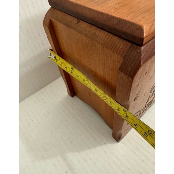 Vintage mushroom handmade merry wooden carved box containers tea sugar with lids - Picture 10 of 10